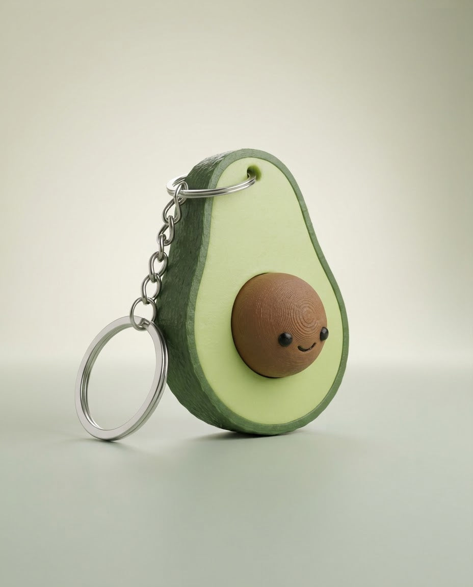 Avocado Keychain