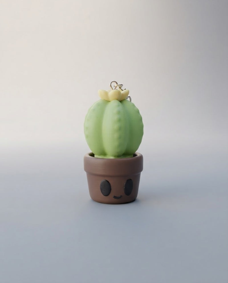 Blooming Cactus Keychain