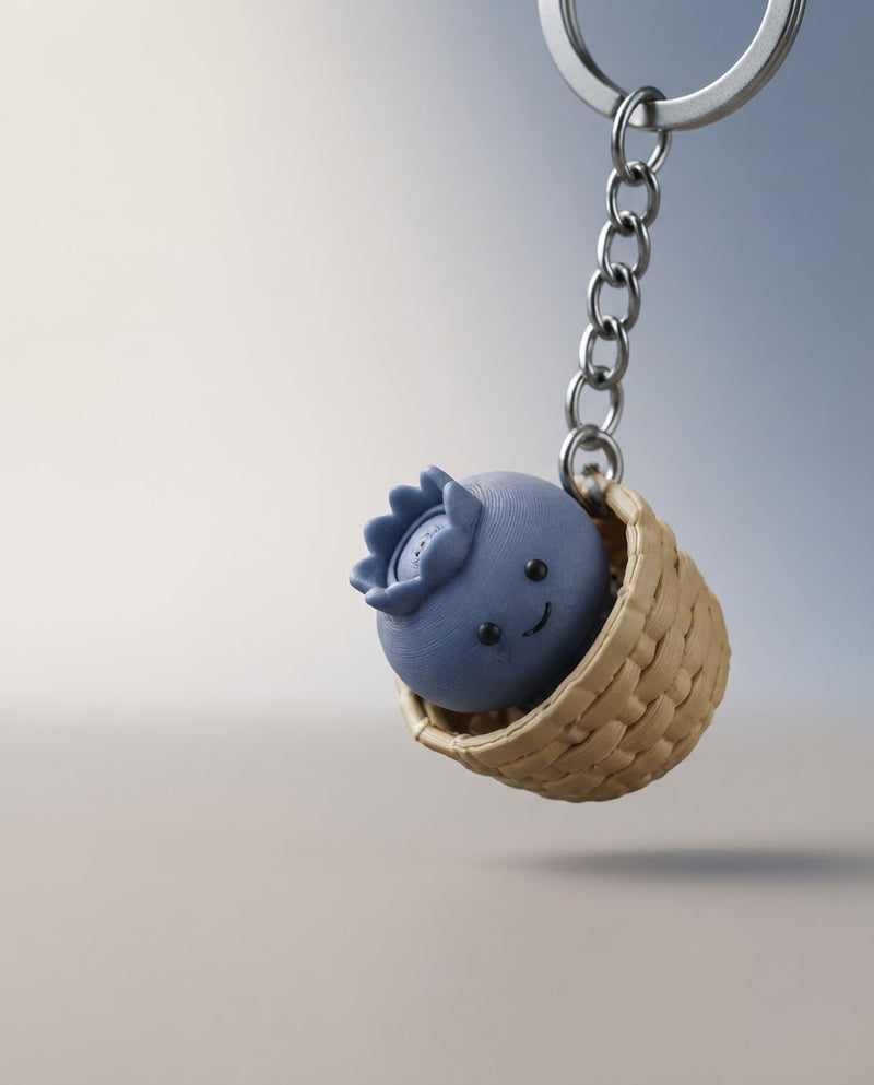 Blueberry Keychain